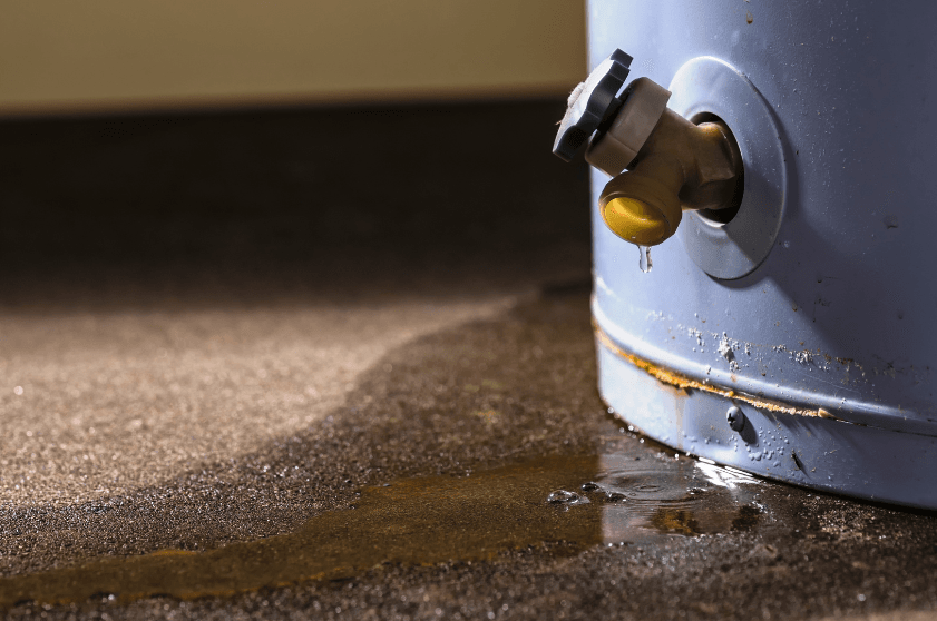 Water Running Out of Water Heater