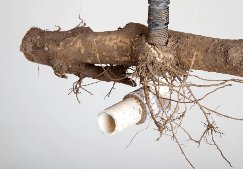 Roots Growing Around Pipe 