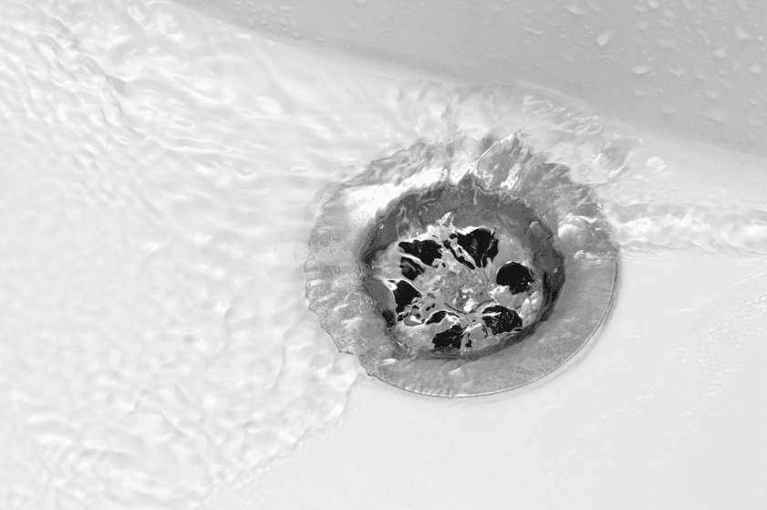 Water Going Down Drain