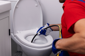 hydro jetting a toilet