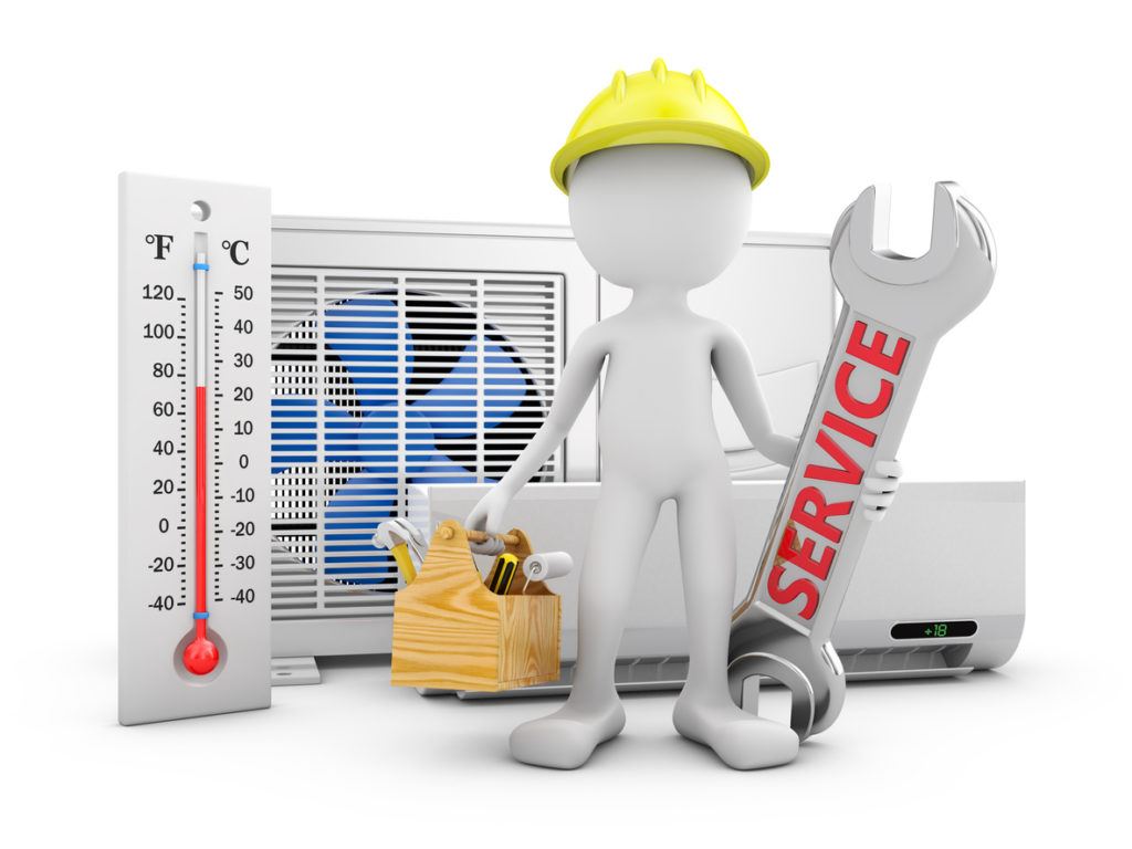 thermostat, heat pump, and ductless system