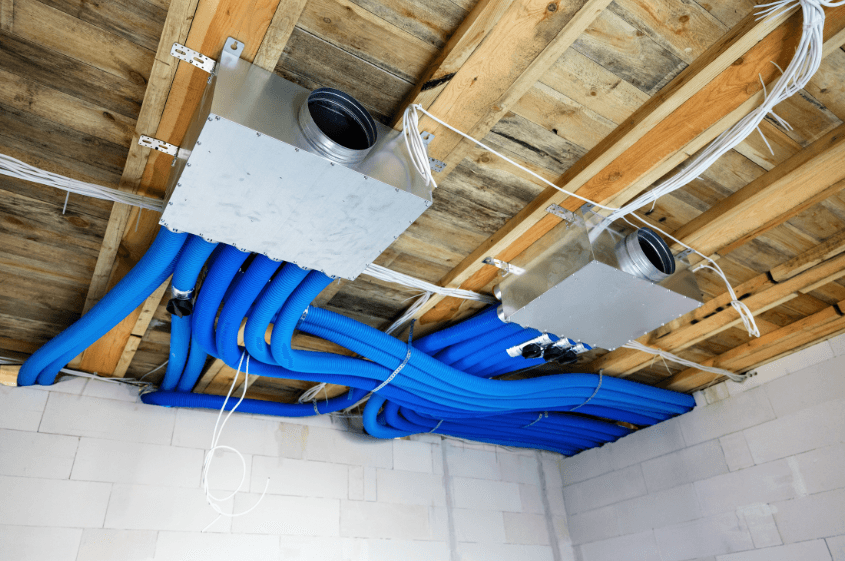 Installation of heat recovery ventilation system