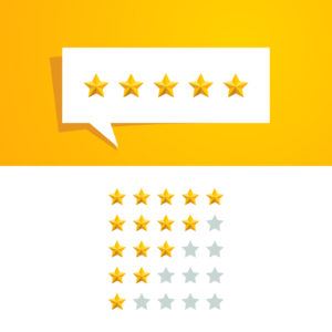 5 five Star Rating Review